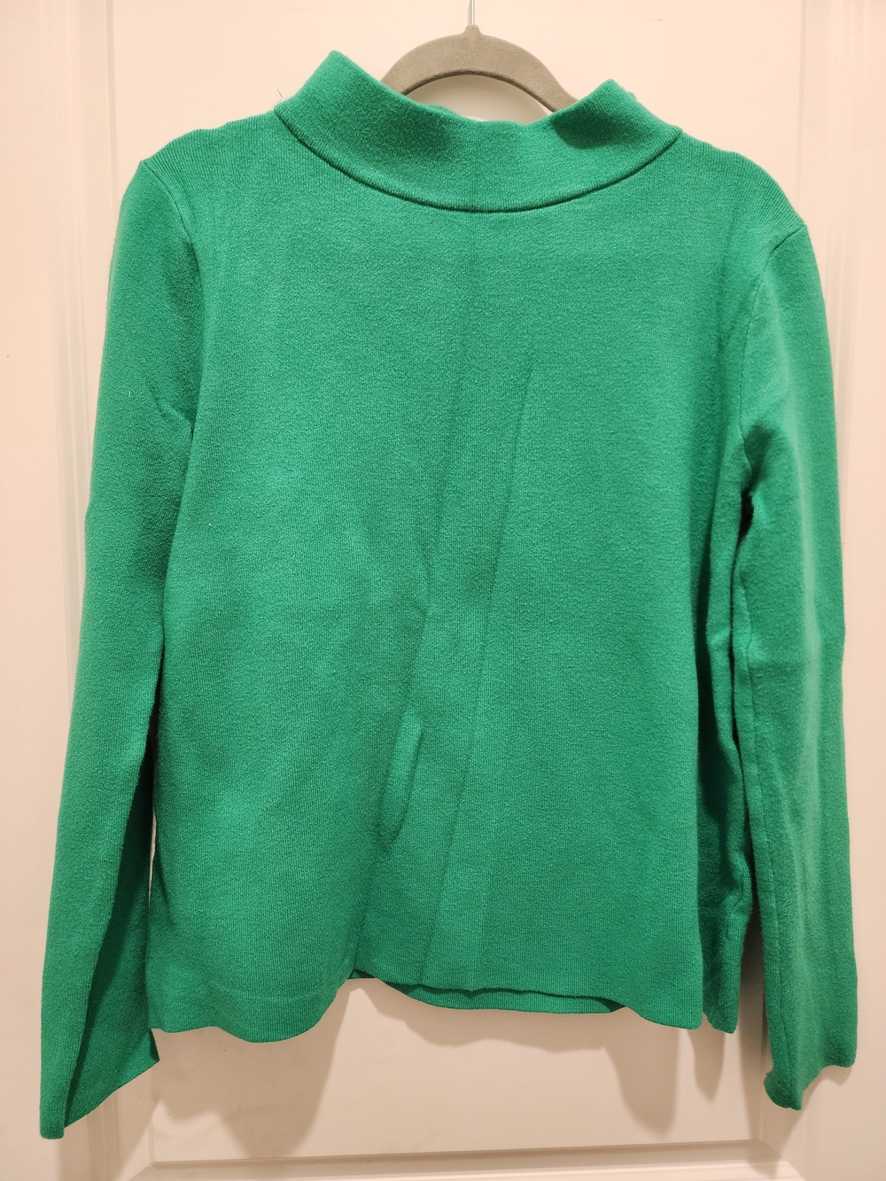 Bright Green Cowl Neck Women's Sweater